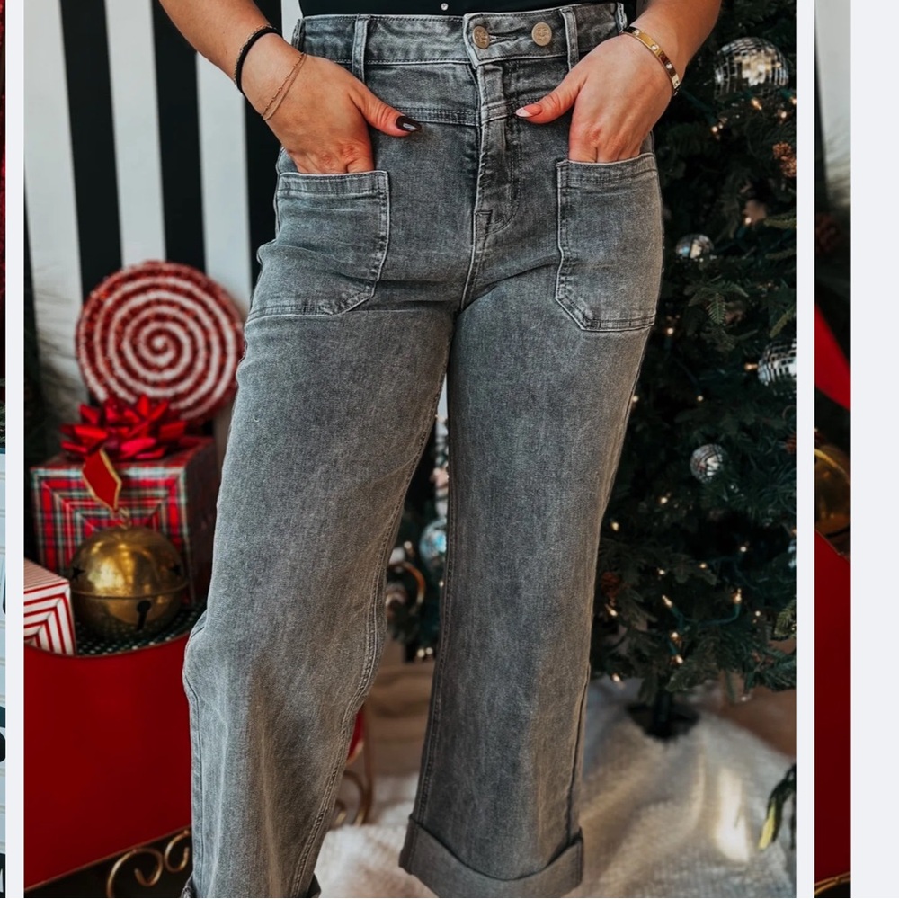 Blakeley Grey Clover Pocket Jeans